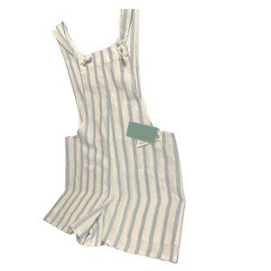 Girls Shorts One Piece Romper Copper Key Size Medium Blue White